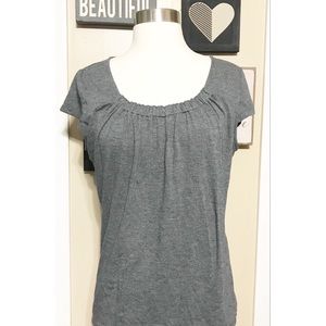 Ruched Cap Sleeve Sleepwear Top